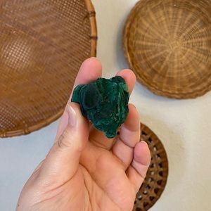 Raw Malachite Green Cluster